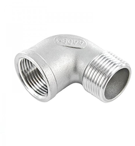 KI Edelstahl Winkel 90° V4A Gewindefitting AG x IG - 3/4