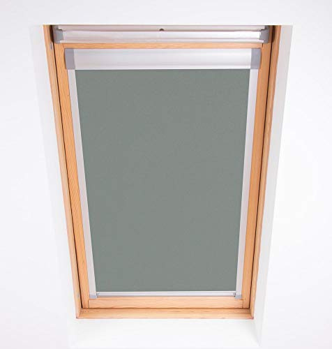 Bloc Skylight Rollo für Velux Dachfenster Blockout, Zinn, MK08