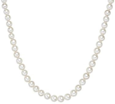 Valero Pearls Collar para Mujer Plata de ley 925 Perlas de agua dulce de cultivo