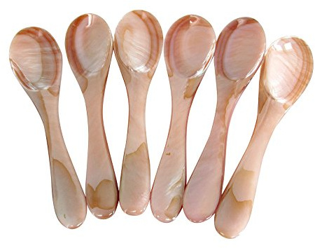 Marycrafts Set Di 6 Cucchiaio Da Caviale Uova Di Pesce In Madreperla