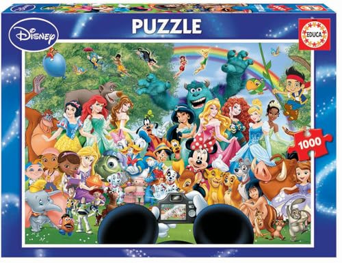 Educa - Puzzle 1000 pezzi Il Meraviglioso Mondo Disney | Puzzle fantasy | Misura 68x48 cm | Per adulti 14+ (16297)