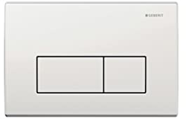 Geberit 115260111 Kappa50 Betätigungsplatte für 2-Mengen-Spülung, weiß-alpin