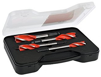 Armeg WoodBeaver 4 Piece Wood Auger Drill Bit Set (16, 20, 25, 32mm)