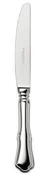 Robbe & Berking Cuchillo de postre Alt-Chippendale (chapado macizo en plata con 150 g)