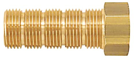 Mamelon laiton égal mâle-femelle 15x21 Longueur 38 mm