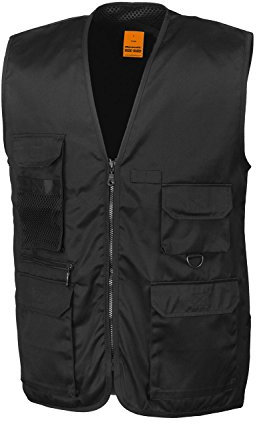 Result Herren Work-Guard Safari Waistcoat R045X Black L