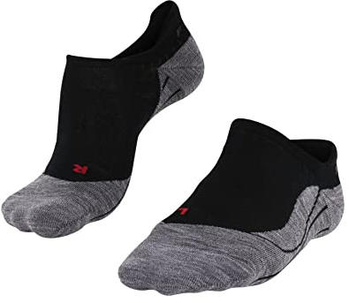 FALKE Damen Wandersocken TK5 Wander Invisible W In Wolle Funktionsmaterial antiblasen dünn 1 Paar, Schwarz Black-Mix 3010, 39-40