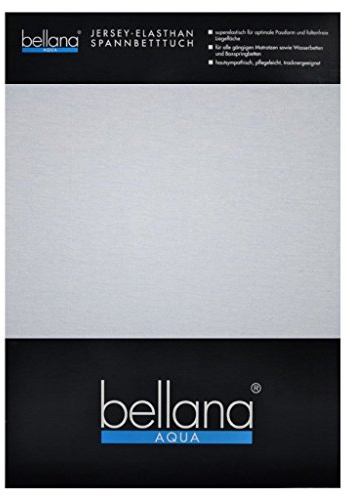 bellana® Aqua Jersey Multifunktions-Spannbettlaken für Wasserbetten in Normal- und Übergrößen, 90-100-120x200-220 cm in Mittelblau