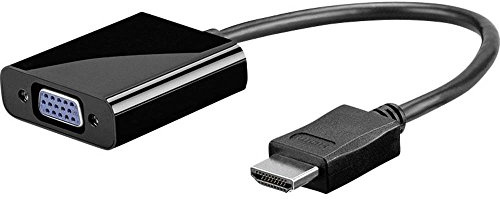 Goobay 68793 HDMI till VGA-adapter för Full HD 1080p @ 60Hz/HDMI till VGA adapterkabel konverterad HDMI till VGA signal analog/bildskärmskabel svart