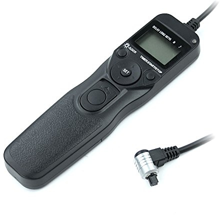 subtel Fernauslöser kompatibel mit Canon EOS 5D Mark IV, 5D, 40D, 7D, 5D Mark II, 1D X, 1D Mark IV, 1D X Mark II Kamera - Kabelauslöser mit Timer TC-80N3 RS-80N3 Fernbedienung