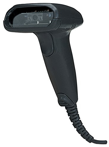 Manhattan Long Range CCD Handheld Barcode Scanner, USB, 500mm Scan Depth, Cable 1.5m, Max Ambient Light 10,000 lux (sunlight), Black, Box