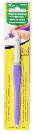 Clover 10mm Purple Plastic Crochet Hook CL1057