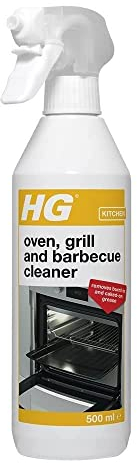 HG Oven, Grill & Barbecue Cleaner Spray, Removes Baked On Food & Burnt-in Grease Fast, For Kitchen & Outdoors - 500 ml