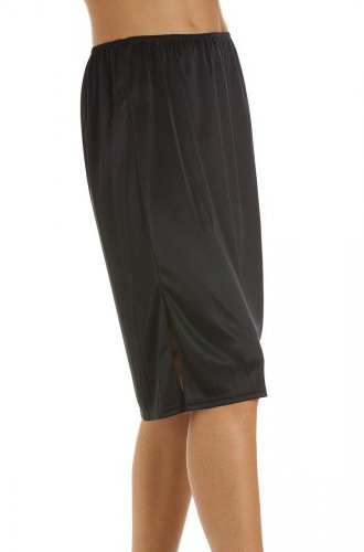 Camille Womens Ladies Beige 24'' Half Length Cling Resistant Under Skirt Slip