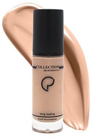Collection Professional Long Lasting Foundation Fondotinta liquido coprente, Tenuta e confort per tutto il giorno, Anti lucidità, Senza Effetto Maschera (04 Nude)