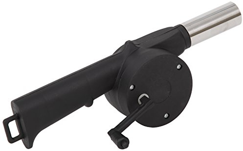 tepro Grillgebläse, handbetriebene Anzündhilfe für Grill / BBQ aus Kunststoff, Schwarz