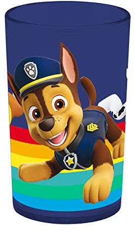 PAW Patrol Trinkbecher Kinder 250 ml - Kinderbecher aus Kunststoff, wiederverwendbarer Motivbecher für Kaltgetränke - Pausenbecher für Schule, Kindergarten und unterwegs