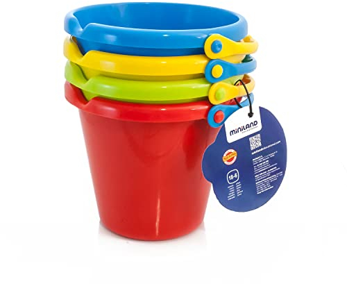 Miniland 29005 - Extra großer Eimer (Höhe: 17,5 cm/Durchmesser: 18,2 cm)