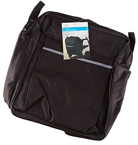 HOMECRAFT Scooter Bag with Crutch or Walking Stick Pockets (Eligible for VAT Relief in the UK) Waterproof Wheelchair Mobility Bag with Multiple Compartments and Pockets for Storage, Elderly & Disabled