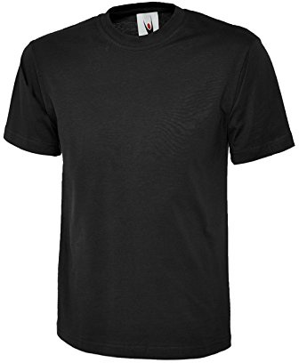 Uneek UC301 - Black - Large - 180 GSM - Classic T-Shirt Large