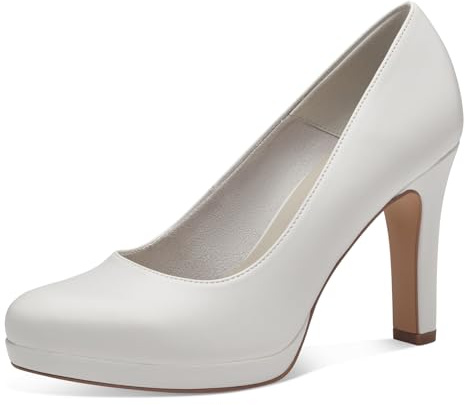 Tamaris Escarpins femme à talon bloc blanc 36 EU