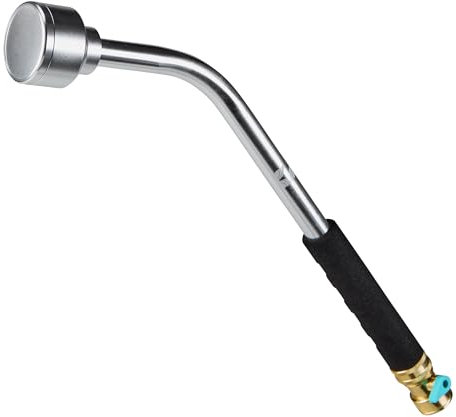 Tuyau d'arrosage en métal de 45,7 cm avec pulvérisation douce 600007 avec prise en main confortable et valve d'arrêt par New England Garden Tools pour nettoyer, arroser les plantes et les cours, laver