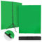 SEDGEWIN Greenscreen mit Ständer 2,4 x 2 m, Upgraded Fotografie Hintergrund Ständer mit Chromakey Fotohintergrund für YouTube Video Fotostudio Streaming Gaming TikTok