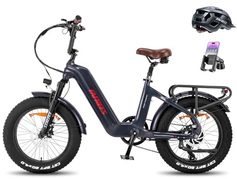 Fafrees F20 Master Bicicleta Eléctrica, 20 * 4.0 Fatbike, Batería 48V/22.5Ah Ebike de Fibra de Carbono, Bici Eléctrica Montaña para Adultos, Alcance 100KM (Gris Oscuro)