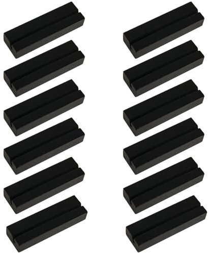 FANXIYA 12 Stück Tischkartenhalter Holz Kartenhalter, Kartenständer Postkartenhalter Fotohalter für Hochzeit, Menükartenhalter, Fotohalter & Weihnachtskarten, Namenskartenständer