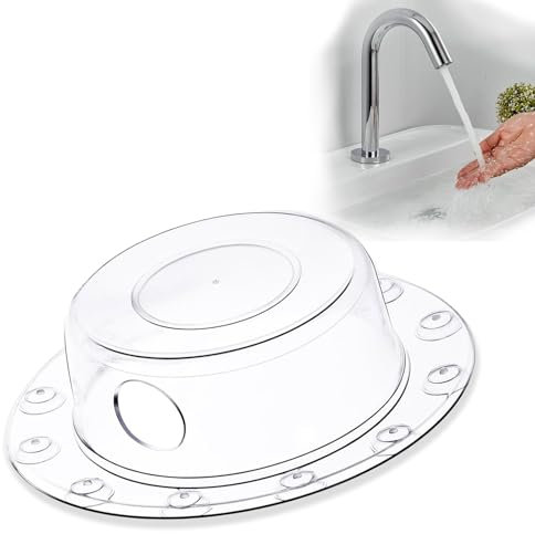 Transparent Bath Overflow Cover - Super Strong Handle for Bathtub Drain, Adds Inches of Water