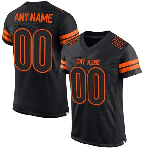 HGWOPGASD Maglie da Football Americano Personalizzate con Nome e Numero Maglietta Personalizzata per Adulti e Bambini A33