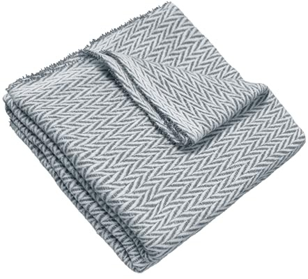 HIPERMANTA Manta Fina Muy Suave Foulard Multiusos Sofa. Plaid Sofa. Plaid Multiusos. Manta para Coche. Colcha Comoda Practica Suave Calida. Modelo Bergen 120x180 cm Color Gris Oscuro