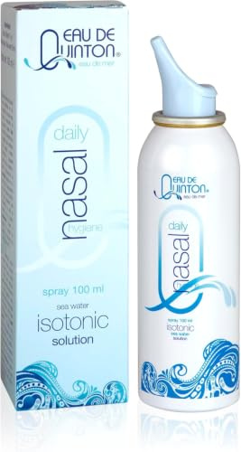 QUINTON DAILY SPRAY NASAL HYGIENE 100 ml, Spray Nasal de Agua de Mar Isotónica para Higiene diaria