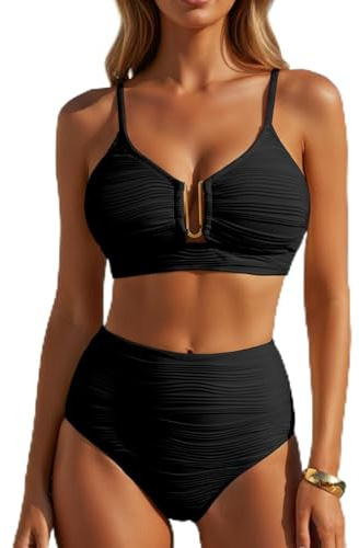 2 piece Bikini Set u-Wire (UK, Alpha, XL, Regular, Regular, Black)