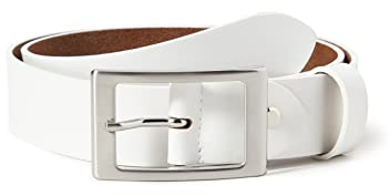 MGM Damen Basic Gürtel, Weiß (Weiß), 95