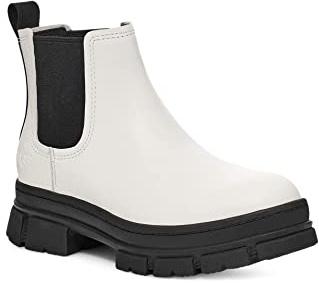 UGG Women's Ashton Chelsea Boot, White, 6 UK
