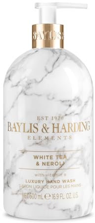 Baylis & Harding Elements White Tea & Neroli Hand Wash, 500 ml (Pack of 1) - Vegan Friendly