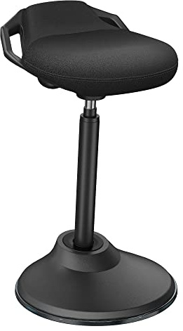 Ergooffile Standing Desk Chair, Adjustable Ergonomic Standing Stool, Swivel Sitting Balance Chair, Anti-Slip Bottom Pad