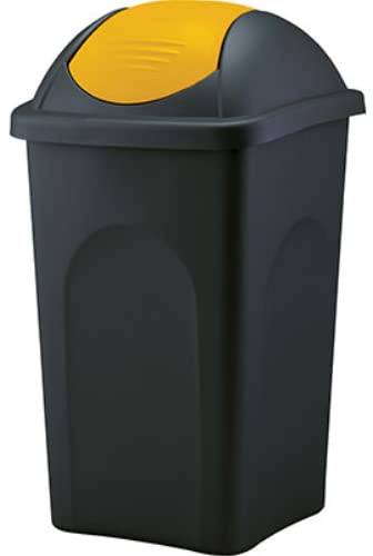 Bidone immondizia multipat stefanplast giallo lt 60 cm 39x39 h.cm 68 (2 pezzi) Stefanplast