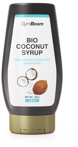 GymBeam Sciroppo di Cocco BIO 250 ml, Sciroppo di Cocco Dolce e Naturale, Senza Additivi, Ottimo per Dolcificare Cibi e Bevande, Adatto ai Vegani