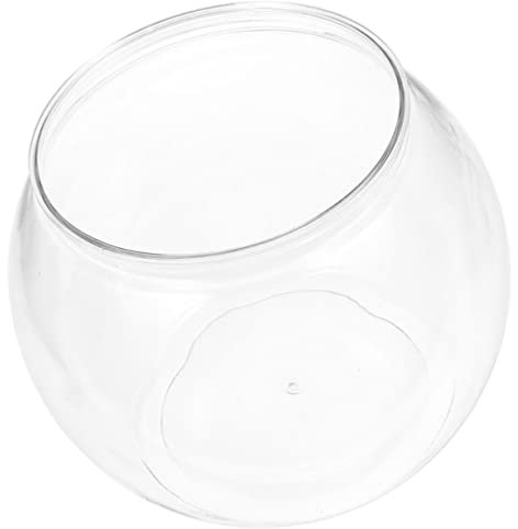 Supvox Fischglas Aquarium Rund Schreibtisch Aquarium Landschaftsvase Fischbehälter