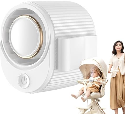 Ventilador de Cintura con Clip - Ventilador Portátil Recargable Para Cintura | Dispositivo De Enfriamiento Sin Aspas, Batería 1200mAh Ligero Para Cinturón, Para Viajes Exteriores Camping Playa