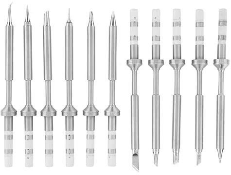 Reemplazo de Punta de Hierro Soldado TS100 - Acero Inoxidable, Reemplazo la Punta Hierro Soldado TS100, Aumento Rápido Temperatura, Buen Efecto Soldadura Estaño - Ecofratible Adecuado para (Cabezal