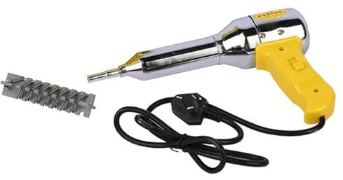 Soldadores Pistola de soldadura de aire caliente de plástico de 700 W, herramienta de soplete,kit de pistola de aire caliente ajustable, soldador de PE, PP y PVC Soldador de plástico