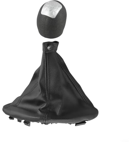 EffiFish Soufflet de levier de vitesse 5/6 vitesses, pour Iveco Daily 2006-2011 LHD Cuir Plastique Noir Transmission manuelle (6 vitesses)