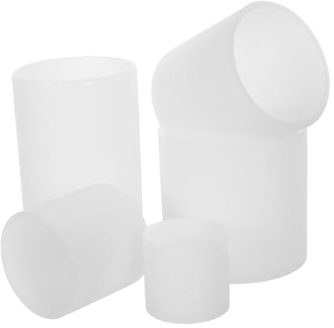 AKOOSY Moules Ronds en Silicone Faciles à Démouler et Entretenir pour Bougies Cylindriques Lot de 5 pour Artisanat Résine et Présentations Commerciales