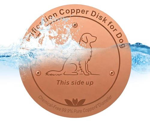 Qfdiwr Disco Limpiador de Bebedero Pájaros - Plato Purificador De Agua Para Cuenco De Perro,Disco De Cobre Limpiador De Cuenco De Agua De Mascotas | Jardín, patio, terraza, balcón, interior, exterior,