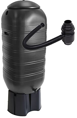 Water Butt Ondis24 Regenwasserbehälter Gießwasserbehälter Regentonne Regentank mit 250 Liter für Balkon Terrasse und Garten mit Ständer