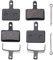 Icreopro 2 Paar Bremsbeläge für Shimano B01S,Scheibenbremsbeläge bremsbelag für Tektro/TRP,(Multimetallisch, Halbmetall, Metall,Gesintert)