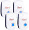 LUFEIS Repelente Ultrasónico de Plagas,4 Pack Electrónico Repelente Mosquitos Control de Plagas,Repelente Ultrasónico Mosquitos,para Anti Mosquitos, Cucarachas, Ratones, Moscas, Arañas, Roedores